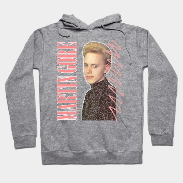 Martin Gore / 80s Aesthetic Retro Fan Design Hoodie by DankFutura